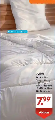 Aldi Süd NOVITESSE Betten-Set Angebot