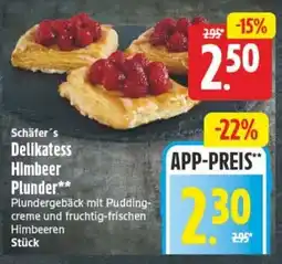 Edeka24 Schäfer's Delikatess Himbeer Plunder Angebot