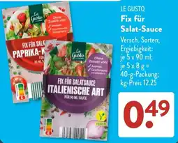 Aldi Süd Le Gusto Fix für Salatsauce Italienische Art Angebot