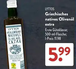 Aldi Süd LYTTOS Griechisches natives Olivenöl extra Angebot