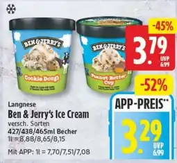 Edeka24 Langnese Ben & Jerry's Ice Cream Angebot