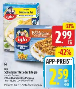 Edeka24 iglo Schlemmer Filet Angebot