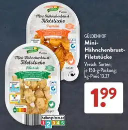 Aldi Süd GÜLDENHOF Mini-Hähnchenbrust-Filetstücke Angebot