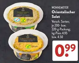 Aldi Süd WONNEMEYER Orientalischer Salat Angebot