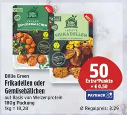 Edeka24 Billie Green Frikadellen oder Gemüsebällchen Angebot
