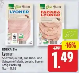 Edeka24 EDEKA Bio Lyonner Angebot