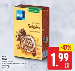 Edeka24 Kölln Schoko Hafer-Müsli Angebot