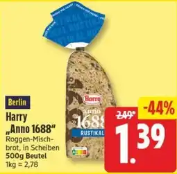 Edeka24 Harry „Anno 1688“ Roggen-Mischbrot Angebot