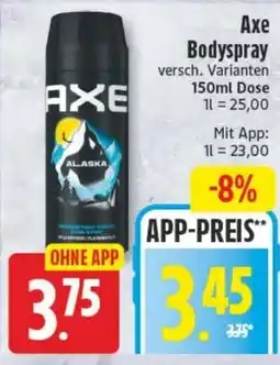 Edeka24 Axe Bodyspray Angebot