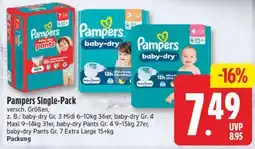 Edeka24 Pampers Single-Pack Angebot