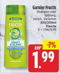 Edeka24 Garnier Fructis Shampoo oder Spülung Angebot