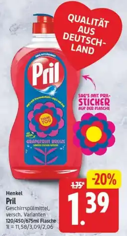 Edeka24 Henkel Pril Geschirrspülmittel Angebot