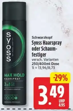 Edeka24 Syoss Haarspray Angebot