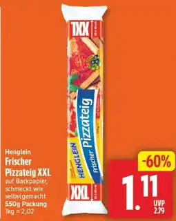 Edeka24 Henglein Frischer Pizzateig XXL Angebot