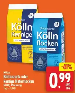 Edeka24 Kölln Blütentzarte oder kernige Haferflocken Angebot