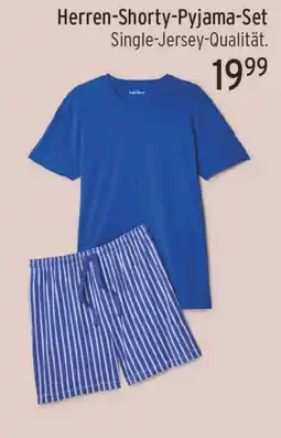 Edeka24 Herren-Shorty-Pyjama-Set Single-Jersey-Qualität. Angebot