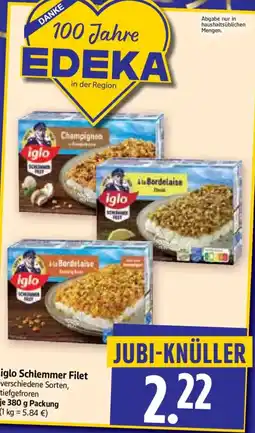 Edeka Herkules iglo Schlemmer Filet Angebot