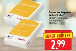Edeka Herkules Canon Kopierpapier Yellow Label Angebot