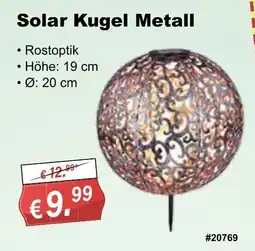 Stabilo Fachmarkt Solar Kugel Metall Angebot