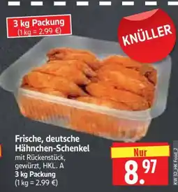 Edeka Herkules Frische, deutsche Hähnchen-Schenkel Angebot