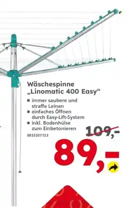 Globus Baumarkt Wäschespinne „Linomatic 400 Easy“ Angebot