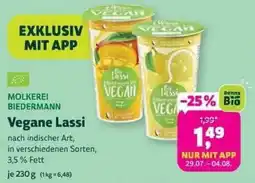 Biomarkt Molkerei Biedermann Vegane Lassi Angebot