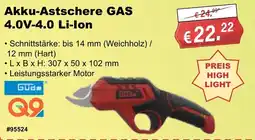 Stabilo Fachmarkt Akku-Astscheren GAS 4.0V-4.0 Li-ion Angebot