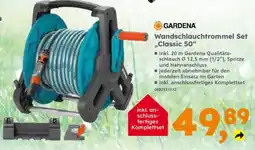 Globus Baumarkt GARDENA Wandschlauchtrommel Set "Classic 50" Angebot