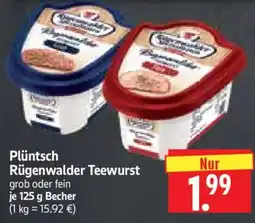 Edeka Herkules Plüntscht Rügenwalder Teewurst Angebot
