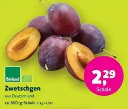Biomarkt Bioland Zwetschgen Angebot