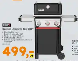 Globus Baumarkt weber Gasgrill „Spirit E-325 GBS“ Angebot