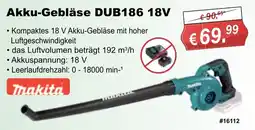 Stabilo Fachmarkt Akku-Gebläse DUB186 18V Makita Angebot