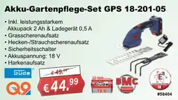 Stabilo Fachmarkt Akku-Gartenpflege-Set GPS 18-201-05 GÜDE Angebot
