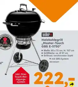 Globus Baumarkt weber Holzkohlegrill „Master-Touch GBS E-5750“ Angebot
