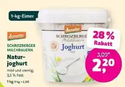 Biomarkt demeter SCHROZBERGER MILCHBAUERN Natur-joghurt Angebot