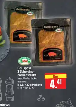 Edeka Herkules Grillspass 3 Schweine-nackensteaks Angebot