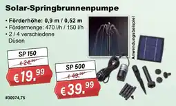 Stabilo Fachmarkt Solar-Springbrunnenpumpe Angebot