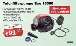 Stabilo Fachmarkt Teichfilterpumpe Eco 15000 Angebot