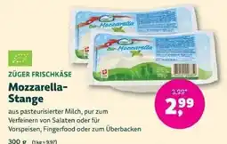 Biomarkt Züger Frischkäse Mozzarella-Stange Angebot