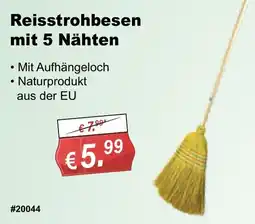 Stabilo Fachmarkt Reisstrohbesen mit 5 Nähten Angebot