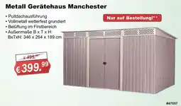 Stabilo Fachmarkt Metall Gerätehaus Manchester Angebot