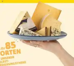 Biomarkt verschiedene Käsesorten Angebot