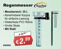 Stabilo Fachmarkt Regenmesser KesTek Angebot