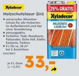 Globus Baumarkt Xyladecor Holzschutzlasur 2in1 Angebot