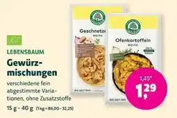 Biomarkt LEBENSBAUM Gewürzmischungen Angebot