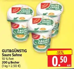Edeka Herkules GUT&GÜNSTIG Saure Sahne Angebot