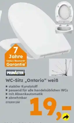 Globus Baumarkt WC-Sitz „Ontario“ weiß Angebot
