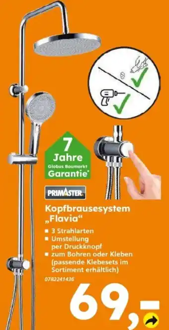Globus Baumarkt Kopfbrausesystem "Flavia" Angebot