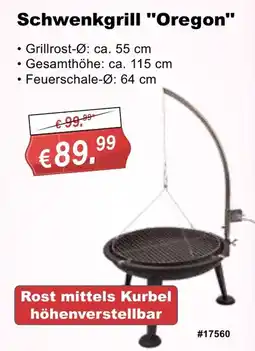 Stabilo Fachmarkt Schwenkgrill "Oregon" Angebot
