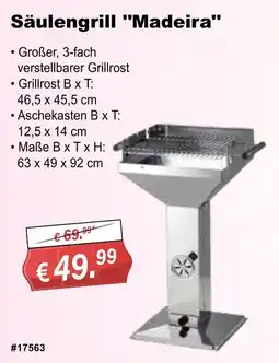 Stabilo Fachmarkt Säulengrill "Madeira" Angebot